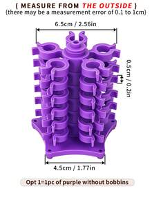 1个缝纫机绕线器收纳架或套装，宝塔造型设计，优雅实用，可收纳普通塑料或金属绕线器，多功能缝纫机绕线器，绕线器收纳工具，缝纫配件 - 彩色 - 查看 14