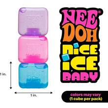 Schylling  Nice Cube -Sensory Squeeze Toy With Super Solid Squish - 2.25" Cube - Blue - View 6