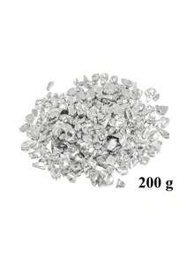 1包100克/200克什锦金箔，不对称金属玻璃片，适用于环氧树脂模具、美甲、DIY花瓶填充物、珠宝制作和工艺装饰，尺寸1.5-3毫米