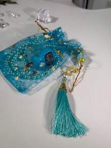 عداد مسبحة ب- 99 خرزة صغيرة، متعدد الألوان، مدمج وقابل للنقل، عداد إلكتروني عربي شرقي مناسب لعد الصلوات والتمارين والأعمال التجارية والاستخدام المنزلي وهدايا المناسبات - متعدد الألوان - مشاهدة 9