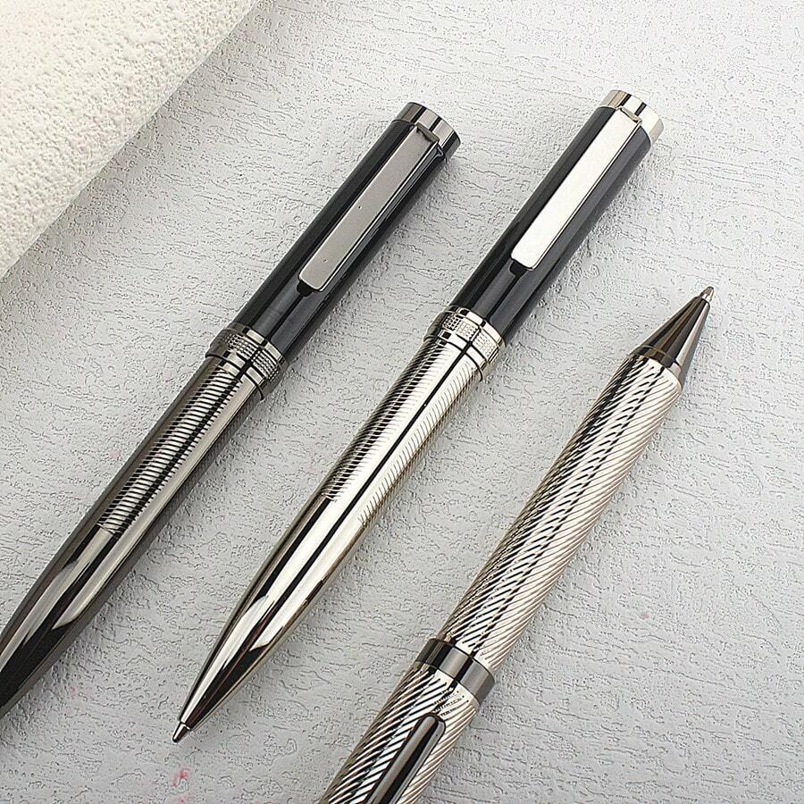 1 Pc 615 Luxury Premium-Grade Metal Twist Ballpoint Pen,Rosegold Design Pen,Ideal For Business,Office,Executive,School,Teacher