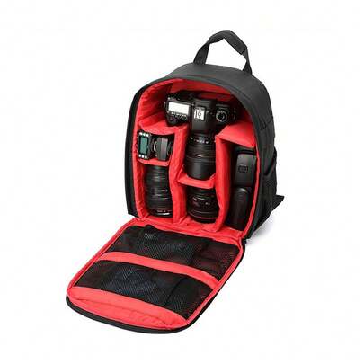 US Waterproof Camera Backpack Sling Shoulder Bag Case For Canon Nikon  DSLR