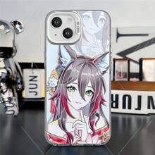 Otaku Kawaii Witchcore Anime Girl Phone Case For  14/15/16 - Shockproof Cover, Magical Fantasy Character (Trendy Anime Aesthetic) - Dorado - Ver 7