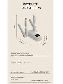OBOVAY 可折叠鞋烘器，家用恒温靴烘器，快速烘干鞋加热器，杀菌除臭鞋烘器 - 美規A型插(110-127V) - 查看 11