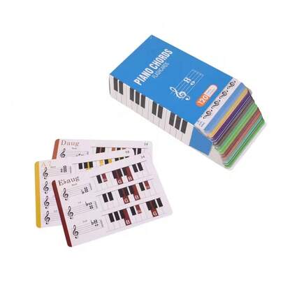 120pcs Colorful Coded Chord Cards, Piano Chord Cards Gift Box - Includes Piano Chord Diagrams - 10 Common Chords, 12 Scales - Fun Cards For Piano & Music Learners, Music Learning Accessories, Easy Music Theory & Quick Progress - Instrument Accessories, Piano Accessories, Suitable For Musicians, Band Players, Pianists, Music Teachers, Music Gifts, New Year Gifts, Valentine's Day Gifts, Beginners And Piano Users Music Tool