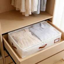 可折叠床底收纳整理箱，多功能收纳盒，可存放毯子、床裙、被子、枕头和衣物 - 劳动节节省空间方案，床底收纳 - 彩色 - 查看 5
