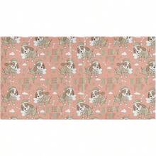 Peach Sleepy Puppy - Carpetas para cuaderno de 3, con bolsillos, 1/2 unidades, carpetas universitarias para estudiantes, 200 hojas - multi - Ver 6