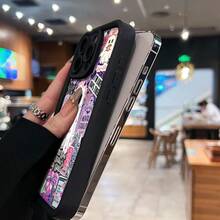Funda para teléfono con fantasmas y adorables iconos, compatible con teléfonos ,  17,  16 Pro Max,  15 Pro Max,  13 y  12. Fabricada en TPU, ofrece protección contra golpes y caídas. Ideal para amantes de los libros, fanáticos de Halloween y amigos con gusto por los diseños originales. Un regalo encantador para cualquier ocasión y una excelente manera de expresar tu lado más misterioso. - Negro - Ver 5