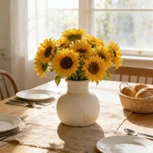 1pc 6-Inch Ceramic Farmhouse Style Vase, Rustic Pottery Decorative Vase, Boho Home Decor, Suitable For Tabletop, Living Room, Bathroom, Shelves, Fireplace