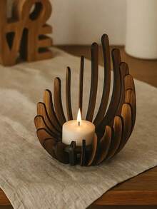 2pcs Handmade Lotus Flower Candle Holders (Candles Not Included), Home Decor Candle Holders, Lotus Flower Shaped Candle Holders, Elegant Candle Decor, Suitable For Wedding, Home, Christmas, Mother's Day - No Battery Required, Modern Minimalist Decor, Handmade, All Seasons