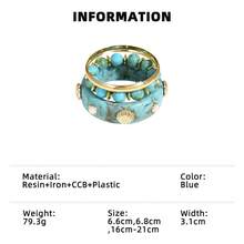 3pcs Bohemian Gradient Resin Multilayer Shell & Faux Pearl Bracelet/Bangle Set, Suitable For Women To Wear In Daily, Vacation, Casual Gathering, Party, Jewelry Gifts, Color Random - Multicolor - View 14