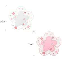 1/2/4个装樱花硅胶杯垫，PVC桌垫，隔热垫，碗垫 - 彩色 - 查看 3