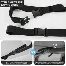 1pc Portable Travel Clothing Drying Rope, Multi-Functional Hanging Clothes Rack For Vehicles, Car Clothes Drying Rope, Can Be Equipped With 2/4 Metal Hooks, Car Interior Accessories, Retractable Travel Laundry Line, Essential Equipment For Suspended Camping - Black - View 6