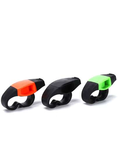 3pcs Professional Referee Whistle For Outdoor Sports, Durable ABS Material, Simple Design, Suitable For Coaches And Referees