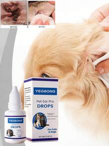 Yegbong 10ML/0.34FL.OZ Pet Ear Care Agent For Protecting Ears, Suitable For Cats And Dogs, Daily Gentle Ear Odor Cleaning Ounce Yeast Infection Drops, Suitable For Dogs And Cats - Natural Ingredient Ear Care Moisturizing And Nourishing Formula, Suitable For All Breeds And Body Types As A Supplementary Pet Supplement, Promoting Health - Multicolor - View 4