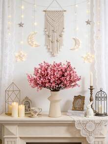 1/100 chiếc Bó hoa anh đào nhân tạo bằng nhựa 14,17 inch, hoa baby's breath trang trí, bình hoa giả hiện đại để trang trí nhà cửa, cây giả, trang trí mùa thu, phòng, bàn, trang trí sân vườn, đồ trang trí phòng, vòng hoa trang trí, trang trí tiệc sinh nhật, quà tặng năm mới, quà tặng ngày Valentine - Hồng - Xem 7