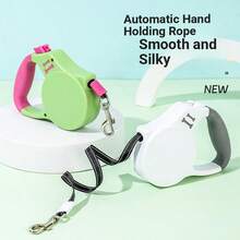 قيادة كلب قابلة للسحب، قيادة سير كلب تمتد تلقائيًا لكلاب صغيرة/متوسطة الحجم، حزام صدر للكورجي والشيبا إينو، مضاد للسحب - أخضر - مشاهدة 6