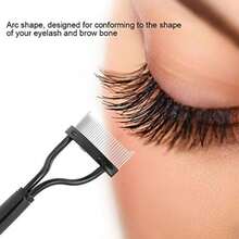 Peine Para Pestañas, Cepillo Para Cejas Con Rimel De Aguja De Acero, Cepillo Para Cejas Para Rizador Con Peine Para Pestañas, Herramienta Para El Cepillo De Maquillaje(default) - Multicolor - Ver 3