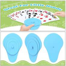 Pinza de póquer de mano pequeña, diseño de múltiples capas adecuado para varios juegos de cartas - Multicolor - Ver 3