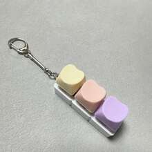 1个“指尖上的爱心”钥匙扣 - 触感键盘开关测试按钮，情人节减压指尖玩具及礼物 - 彩色 - 查看 6