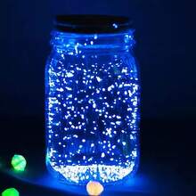 10g Long-Lasting Glow-In-The-Dark Crushed Stone, DIY Party Powder With Fluorescent Particles, Can Be Used To Make Wishing Bottles, Bracelets, Necklaces And Other Crafts For A Magical Night! Essential Gift For Valentine's Day, Parties, And Friends - Multicolor - View 8