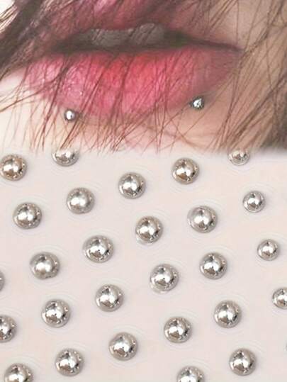 180-Piece Pack Of Non-Penetrating Lip Piercing Stickers, Self-Adhesive, Waterproof, Reusable, Fake Nose Rings, Eyebrow Piercings, Belly Button Piercings, Body Jewelry, Temporary Piercings, Holiday Wear; Non-Penetrating Earrings, Fashion Accessories, Hypoallergenic Earrings, Reusable Stickers, Eyebrow Piercings, Party Lovers, Suitable For Teenagers And Adults.