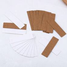 50 thẻ giấy Kraft trắng, 2*7cm, nhãn không in, thích hợp cho bao bì trang sức, trưng bày, thẻ giá. - LBZ1412 - Xem 2