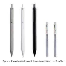 1 Or 3 Pcs Mechanical Pencils, 0.5mm And 0.7mm Lead Refills, Durable For Students Writing, Note-Taking, Exams, Drawing. Back To School Supplies, Stationery, Mechanical Pencil Lead Refills, And Back To School Rewards.