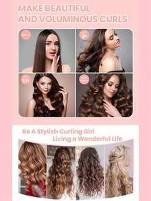 1/3/4 件套免加热卷发器套装，宽缎方巾，女士免加热卷发器，DIY 波浪/卷发造型工具 - 彩色 - 查看 9