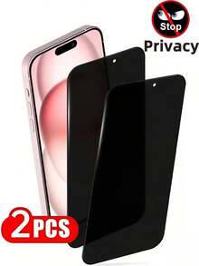 2片裝 9H 全螢幕防窺鋼化玻璃螢幕保護貼，相容 Galaxy/Honor/POCO 及多款機型，防摔抗碎、防窺鋼化玻璃、無氣泡易貼，不支援指紋解鎖 - 2個 - 查看 85