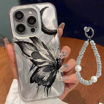  JURSUE Unikt Personligt Roligt Stötsäkert Skyddande Hårt Telefonskal Med Kameralinsskydd Och Telefonrem Kompatibelt Med 17 Air 16 15 13 12 11 Pro Max Ip 14 Plus MZ5066