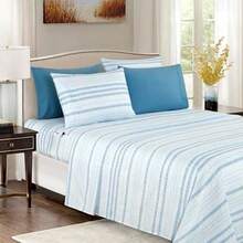 Elegant Comfort - Juego de sábanas de 6 Piezas más Suave y Acogedor, Microfibra de Calidad de Hotel 1500, Bolsillo Profundo, Juego de sábanas de 6 Piezas, Resistente a Las Arrugas, tamaño ,(Traci Aqua King) - Multicolor - Ver 1