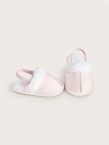 Sandalias de niña para primavera y verano, pantuflas de peluche para bebés de 1 año, antichoque, zapatos de bebé lindos y cómodos - Rosa - Ver 5
