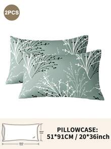 1pc/2pcs/4pcs Polyester Floral Pattern Pillowcase (Pillow Insert Not Included), Soft & Comfortable, Suitable For All Seasons - Multicolor - View 19