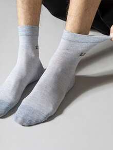 5 pares de calcetines de baloncesto para hombre, resistentes al olor, que absorben la humedad y transpirables, para otoño/invierno - Blanco y Negro - Ver 3