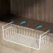 Extra Large Modern Storage Basket - No Assembly Required Hanging Organizer | Multi-Layer Mesh Design With Durable Metal Wire - Suitable For All Seasons, Space-Saving, Vertical Storage Solution For Kitchen, Dorm Desk, Etc. - Multipurpose Shelving Unit, Easy To Install - Multicolor - View 8