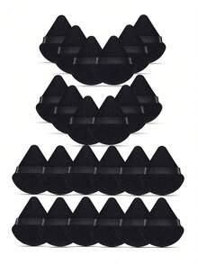 50合1天鹅绒粉扑，多功能化妆工具，粉扑，气垫粉扑，湿湿两用化妆海绵，可重复使用化妆海绵，散粉扑，美妆小工具，美妆海绵，面部化妆工具，粉扑，不含乳胶，气垫粉扑，适用于粉底液、BB霜、遮瑕膏等化妆品，适合所有肤质 - 黑色 - 查看 5