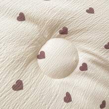 3pcs Luxury Bedding Set, Girls Bedroom Thick Plush Comforter, Embossed Milky White Flannel Quilt, Bubble Gauze Duvet Insert, Super Warm Thick Comforter Set With 2 Pillow Shams, Suitable For Autumn/Winter