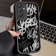Fundas TPU para for  Galaxy S23 Ultra, S24, S25, S22+ y S20 FE Pro Plus 5G - Diseño Graffiti , Antigolpes, Protectora de Silicona Suave y Portátil - Oscuro - Ver 1