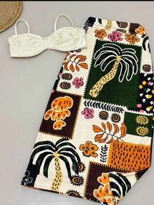 Women's Midi Skirt - Màu Tím - Xem 1