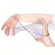 10/20个装隐形尼龙发网，适用于餐饮服务人员、厨房工作人员，20英寸，纯色，适合餐厅服务员、空乘人员、舞蹈演员、医生、护士等。