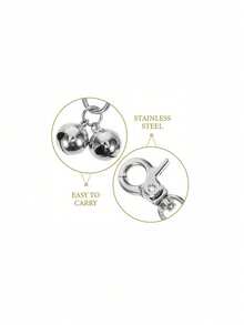 1pc/2pcs Pet Vocal Bell, For Dog Training, Kitten Jingle Collar Pendant, Pet Collar Bell Decor, Cat Accessories, Dog Collar Pendant, Random Color