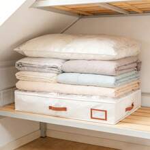 可折叠床底收纳整理箱，多功能收纳盒，可存放毯子、床裙、被子、枕头和衣物 - 劳动节节省空间方案，床底收纳 - 彩色 - 查看 6