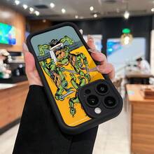 Funda para móvil de las  con diseño de fiesta de pizza, compatible con teléfonos ,  17,  16 Pro Max,  15 Pro Max,  13 y  12. Fabricada en TPU, ofrece protección contra golpes y caídas. Ideal para fans de todas las edades; un regalo perfecto para cumpleaños, amigos y Halloween. - Negro - Ver 6