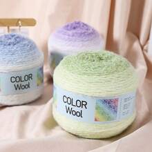 200g Gradient Chunky Knitting Yarn, Rainbow Color Variegated Yarn For DIY Hand Knitting, Crochet, Fashion Sweaters, Shawls, Coats, Headbands, Hats, Accessories