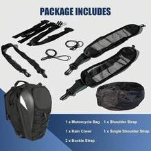 Upgrade Your Motorcycle With A Waterproof Dual-Purpose Backpack And Seat Pack - Perfect For Storing Helmet And Luggage! - one-size - View 3