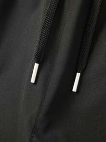 Thermal Lined Windproof Waterproof Warm Sports Pants For Men, Winter Outdoor Cold Resistant Fleece Pants, Breathable Casual Running And Hiking Pants, Black/Dark Gray, Thick Pants - Black - View 8