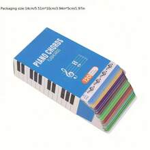 120pcs Colorful Coded Chord Cards, Piano Chord Cards Gift Box - Includes Piano Chord Diagrams - 10 Common Chords, 12 Scales - Fun Cards For Piano & Music Learners, Music Learning Accessories, Easy Music Theory & Quick Progress - Instrument Accessories, Piano Accessories, Suitable For Musicians, Band Players, Pianists, Music Teachers, Music Gifts, New Year Gifts, Valentine's Day Gifts, Beginners And Piano Users Music Tool - Multicolor - View 4