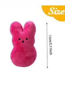 1pc/6pcs Easter Bunny Plush Doll, Cartoon Rabbit Doll, Cute Polyester Soft Plush Rabbit Decor, Suitable For Holiday & Mother's Day Gifts, Assorted Colors,Gifts For Kids,Dolly,Soft Toys - Multicolor - View 9