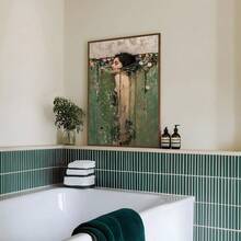 1幅/套 复古梦幻奥菲莉亚帆布海报，复古风格帆布画，创意壁画，生日礼物，客厅、卧室、厨房、浴室、走廊装饰，无框 - 彩色 - 查看 9